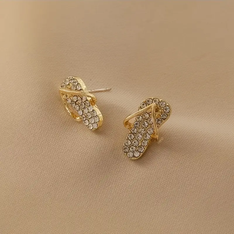 Golden Slipper Stud Earrings - Image 6