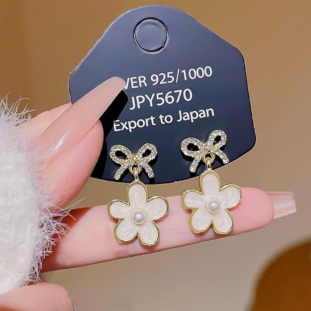 Flower Bow Earrings